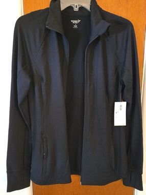 Old Navy Black Full-Zip Active Jacket